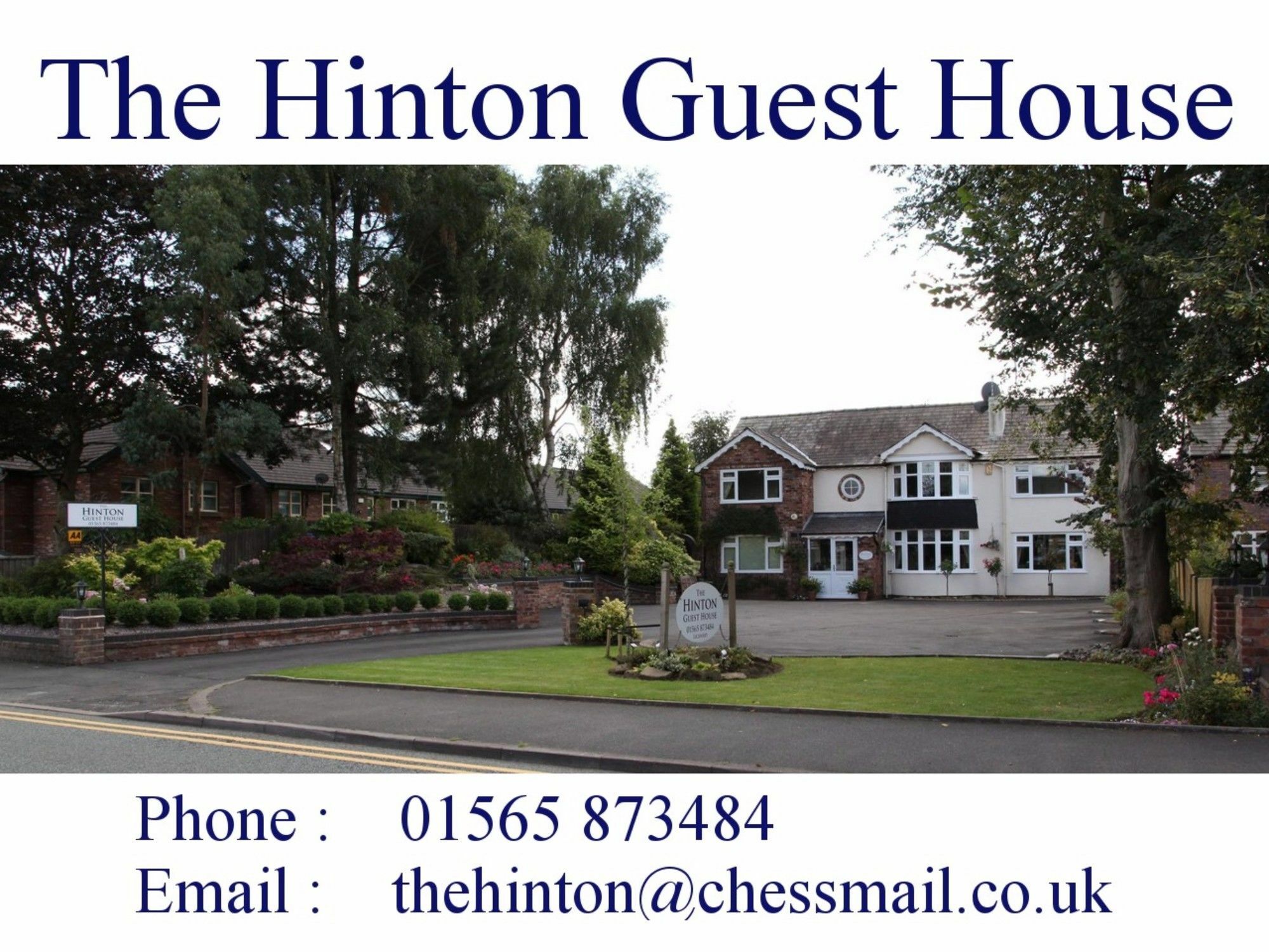 The Hinton Guest House Knutsford Exterior foto